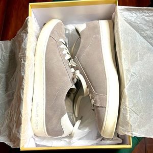 Michael Kors Irving Lace Up Grey Suede Sneakers